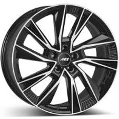 19" - 5/108 Bilfelger Aez HAVANNA DARK black polished 8.0Jx19 5x108 ET45