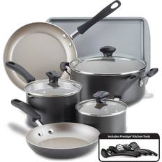 Cookware Farberware 15-Piece Nonstick Cookware Set with lid