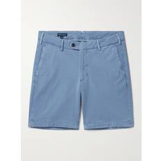 Peter Millar Concorde Garment-Dyed Stretch-Cotton Twill Shorts Men Blue UK/US