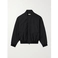 Fear of God Men Jackets Fear of God Padded Virgin Wool and Cotton-Blend Twill Bomber Jacket Men Black