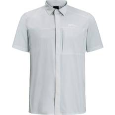 Jack Wolfskin Men Shirts Jack Wolfskin Men's Vandra Shirt SS - Light Grey