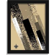 Square Framed Art Fan Creations New Orleans Saints 12" 16" Team Color Print Framed Art