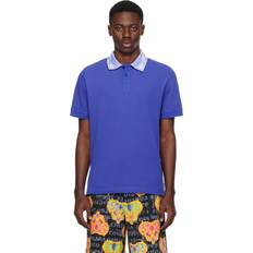 Versace Jeans Couture Blue Printed Polo E205 SPACE