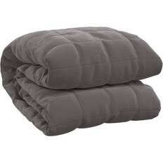 VidaXL Blankets vidaXL Weighted Blanket 78.7 H x 53.1 W in Gray Blankets