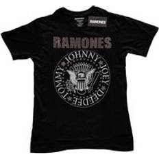 Ramones Presidential Seal Embellished T-Shirt Black 5-6 Years