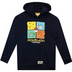 Pokemon Hoodies Barnkläder Pokémon Pikachu Bulbasur Charmander and Squirtle Trainer Hoodie Black 8-9 Years