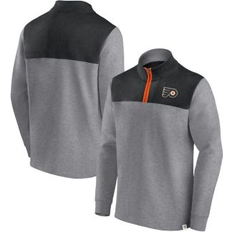 Fanatics Jackets & Sweaters on sale Fanatics Men's Heather Gray Philadelphia Flyers Launch It Quarter-Zip Jacket Heather Gray