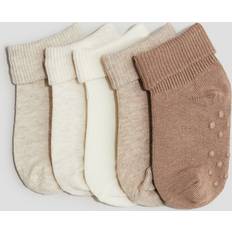 Beige Underwear H&M Baby Beige 5-pack anti-slip socks 3-4.5