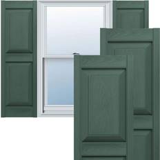 Timber Window Shutters Ekena Millwork Lifetime Vinyl LP2S12x03100FG Standard Two Equal Panel Timber Window Shutter Height 104.1cm
