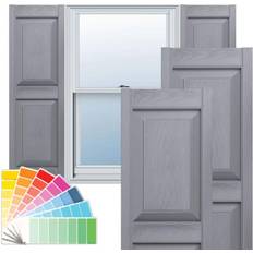 PVC Window Shutters Ekena Millwork 14 3/4 W X 31 H Lifetime Raised PVC Window Shutter Height 41"