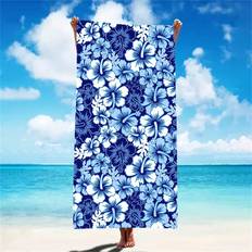Fiber Badlakan Shein 1pc Large Beach Towel, Oversized, Super Absorbent, Ultra-Fine Fiber, 59"X29", Essential For Summer, Suitable Badlakan