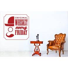 MDF Wall Decor East Urban Home Original Whiskey Every Friday Sticker Wall Decor