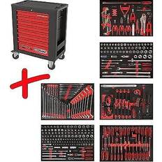 KS Tools performanceplus werkstattwagen-satz p15 338werkzeugen 6schubladen Schwarz Mittel