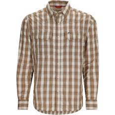 Fishing Jackets Simms Big Sky Long-Sleeve Shirt for Men Driftwood Plaid