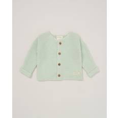 Babies Cardigans Children's Clothing Homegrown Organic Cotton Knitted Cardigan Green 0-3