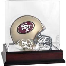 Display Cases Sports Fan Products Fanatics Authentic San Francisco 49ers 2019 NFC Champions Mahogany Logo Mini Helmet Display Case