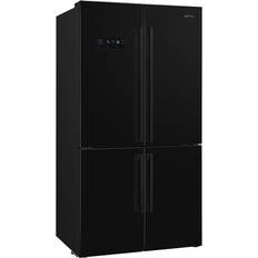 Smeg FQ60NDE Four Door Fridge Freezer Black