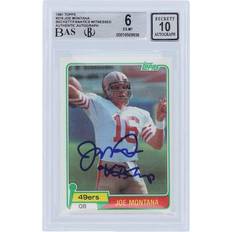 Topps Joe Montana San Francisco 49ers Autographed 1981 #216 Rookie Card