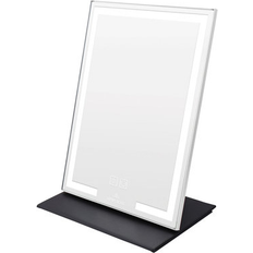 Makeup Mirrors Ivy Bronx Gatze Lumiere Touch Pad Pro Makeup Mirror, Small Rectangle Mirror w/ LED Strip Lights & Touch Sensor in White 11.81 W in s- White