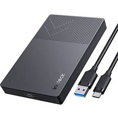 Inateck Boîtier pour Disque Dur USB 3.2 Gen 2 2.5 Pouces SSD/HDD Jusqu'à 6Gbps avec UASP Noir