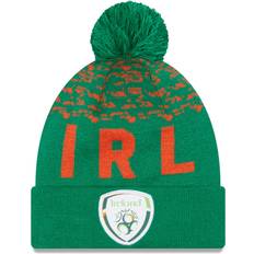 Beanies New Era Men's Green Ireland National Team Marl Cuffed Knit Hat with Pom