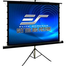 Projector Screens Elite Screens Tripod Tab-Tension CineGrey 5D 103-inch Diag. 16:9, Ceiling Ambient Light Rejecting ALR/CLR Tripod Pull-Up Portable 8K 4K Ultra HD 3D Ready, 2-Year Warranty, TT103UHD5