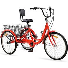 Best Tricycle Bikes Adult Tricycles Unisex - Red