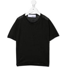 Linen T-shirts Costumein short-sleeve linen T-shirt kids Linen/Flax yrs Black