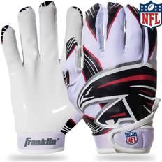 American Football Franklin Sports Atlanta Falcons Youth NFL Football Receiver Gloves Receiver Gloves For Kids NFL Team Logos and Silicone Palm Youth Pair