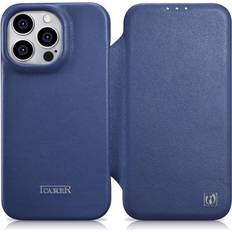 CE Premium Leather Folio iPhone 14 Pro Magnetic Flip Leather Folio MagSafe Blue WMI14220714-BU