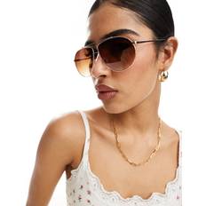 Vero Moda Aviator Sunglasses - Gold