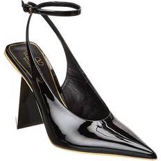 High Heel - Leather Heels & Pumps Valentino Garavani One Stud 100 Patent Slingback Pump