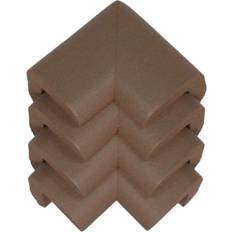 Corner Guard Kidkusion 4-Piece Safety Corner Cushion; 4 Pack Brown; Child Proofing Corner Guard; Made in USA; Child Safety, Home Furniture Safety Bumper, Baby Proof Table Protector