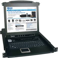 Tripp Lite NetDirector 8-Port Rackmount Console KVM Switch 17-Inch LCD Screen, Touchpad & Keyboard, Daisy-Chain up to 256 Devices, 2-Level Password Security, 1URM, 1-Year Warranty B020-008-17