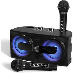 Fullife Karaoke Machine with 2 UHF Wireless Microphones for Adults/Kids, FULLIFE