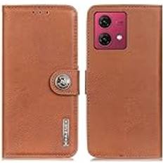 MTK KHAZNEH Motorola G84 Plånboksfodral Brun