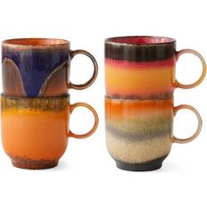 HKliving 70's Mugg 23 cl 4-pack Mugg 25cl