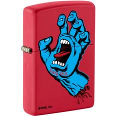 Lighters Zippo Lighter, Santa Cruz Skateboards, Screaming Hand Red Matte