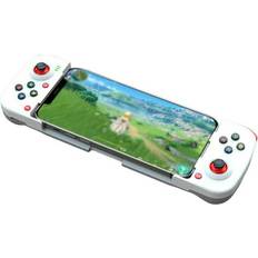 Popvcly Bluetooth Mobile Gamepad Wireless Game Controller for PS4/Switch/Android/iPhone/Xbox/iOS MFI/Cloud Game White