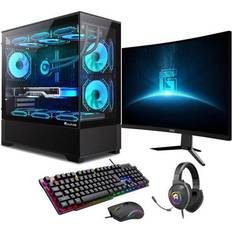 HAJAAN Gaming PC Tower Desktop Bundle MSI