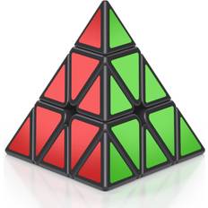 Roxenda Pyramid Speed Cube, 3x3x3 Qiming Pyramid Speed Cube Triangle Cube Puzzle Magic Cube Black