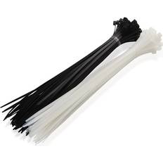 Cable Ties on sale On1shelf White, 7.6mmx400mm Heavy Duty Nylon Cable Ties 7.2mm, 7.6mm, 9.0mm and 12.0mm in Width Zip Straps, Pack of 10