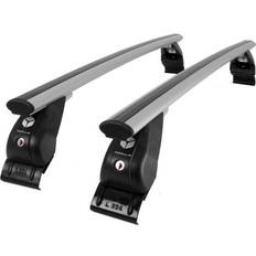 Silver Roof Racks Modula Bars for Toyota Prius+ 2012 Aero