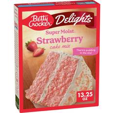 Baking Betty Crocker Delights Supermoist Strawberry Cake Mix, 13.25 13.25oz 1pack
