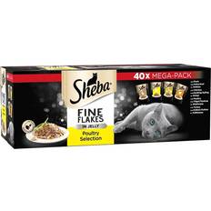 Sheba Fine Flakes Poultry Collection Jelly Megapack