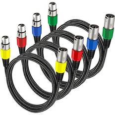 KINXIYU XLR Cable 20 FT/4 3 XLR XLR Mic Patch