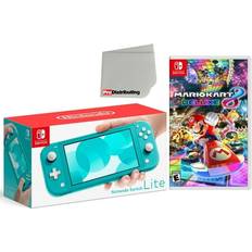 Game Consoles Nintendo Switch Lite 32GB Handheld Video Game Console in Turquoise with Mario Kart 8 Deluxe Game Bundle