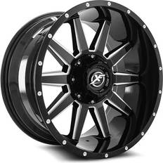 Car Rims XF Off-Road Offroad Milled Gloss Black XF-219 Wheel XF-219179051271397-0GBML