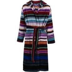 Missoni Home Jazz multi-way stripe-pattern bathrobe unisex Cotton Blue