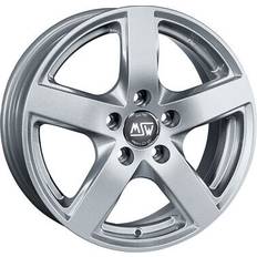Car Rims MSW Alufelgen 55 6,5x16 et 40 5x110, 00 full silver - 6.5J.5